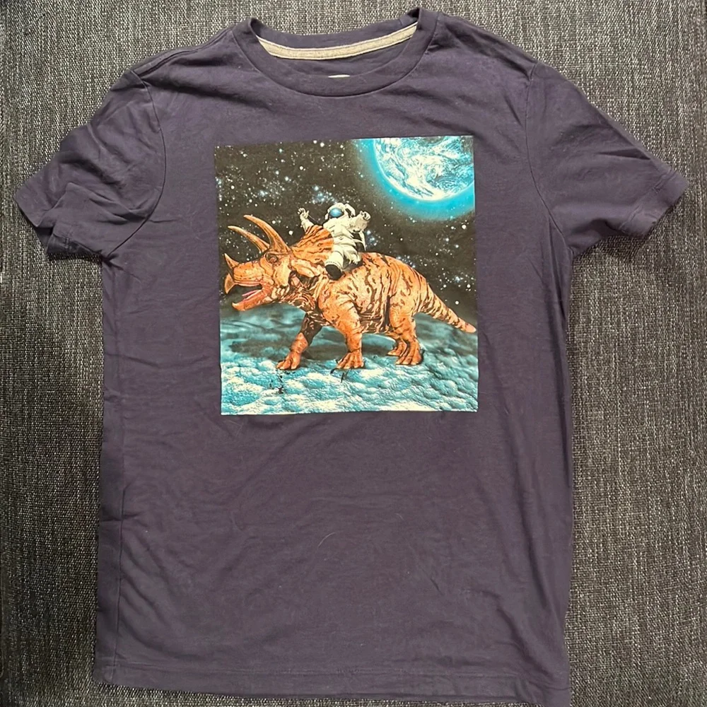 OLD NAVY Youth Graphic Dinosaur T-Shirt Size Large (10-12)